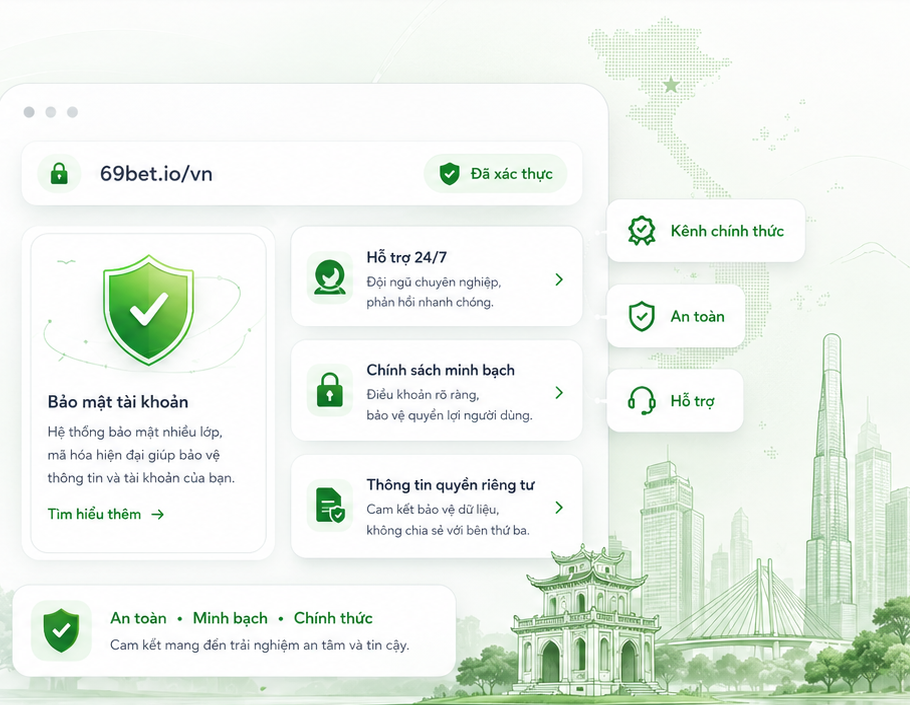 69BET Việt Nam official information banner